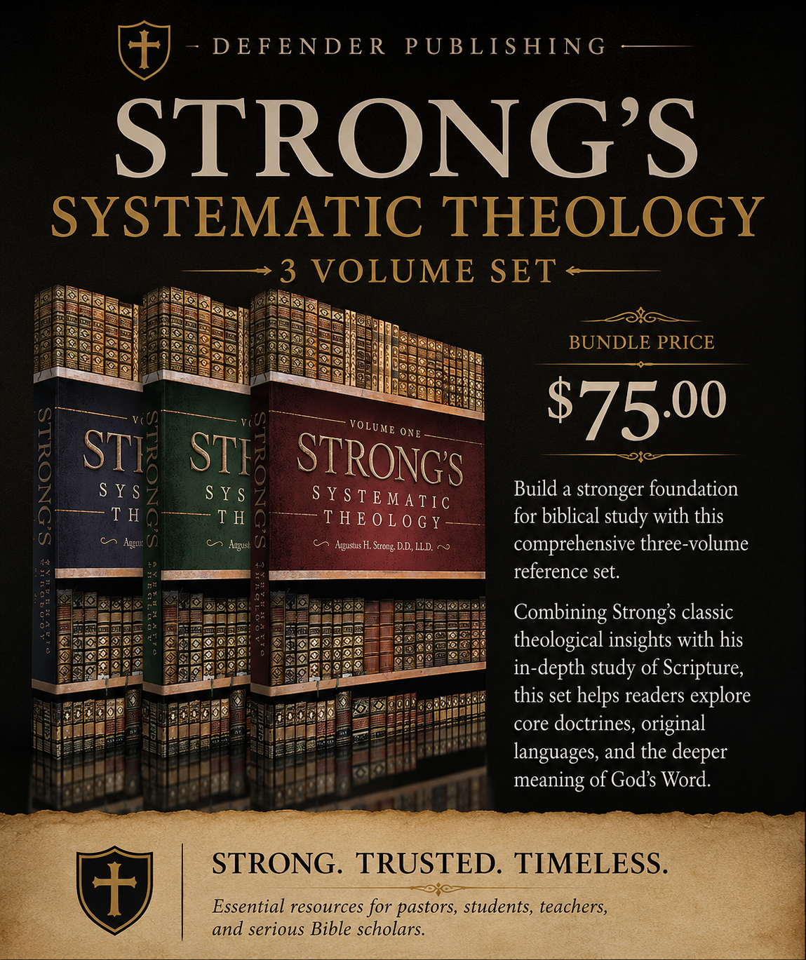 Strong's Systematic Theology 3 Volume Set